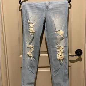 Light Blue Hollister Mom Jeans-Size 5L